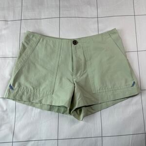 Horny Toad Shorts Womens 2 Green Nylon High Rise Active Hiking Stretch Trail